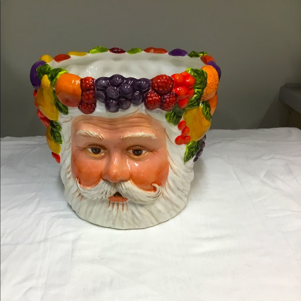 Peggy O’Toole vintage ceramic Father Christmas planter